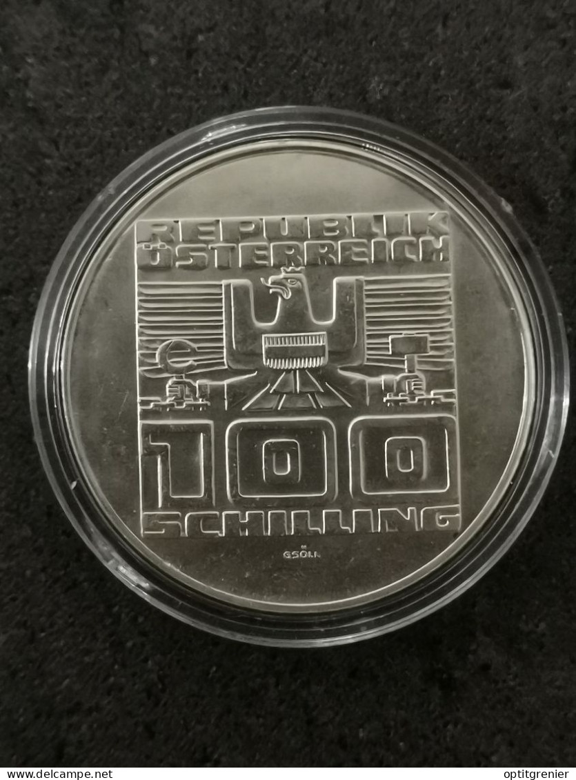 100 SCHILLING ARGENT 1977 FORTERESSE DE HOHENSALZBURG AUTRICHE / AUSTRIA SILVER - Autriche