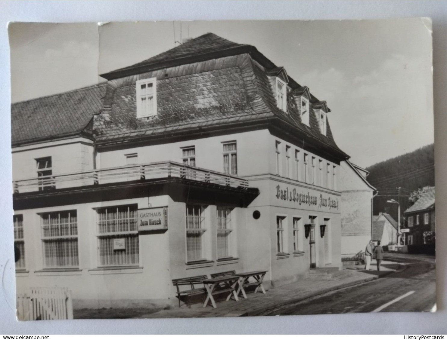 Unterweißbach, Gast-u. Pensionshaus "Zum Hirsch" , Thüringen, 1977 - Saalfeld