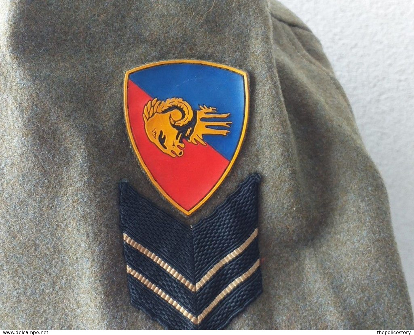 Giacchino BD Camicia Cravatta C.M. Bersaglieri Div. Ariete Anni '60 - Uniformes