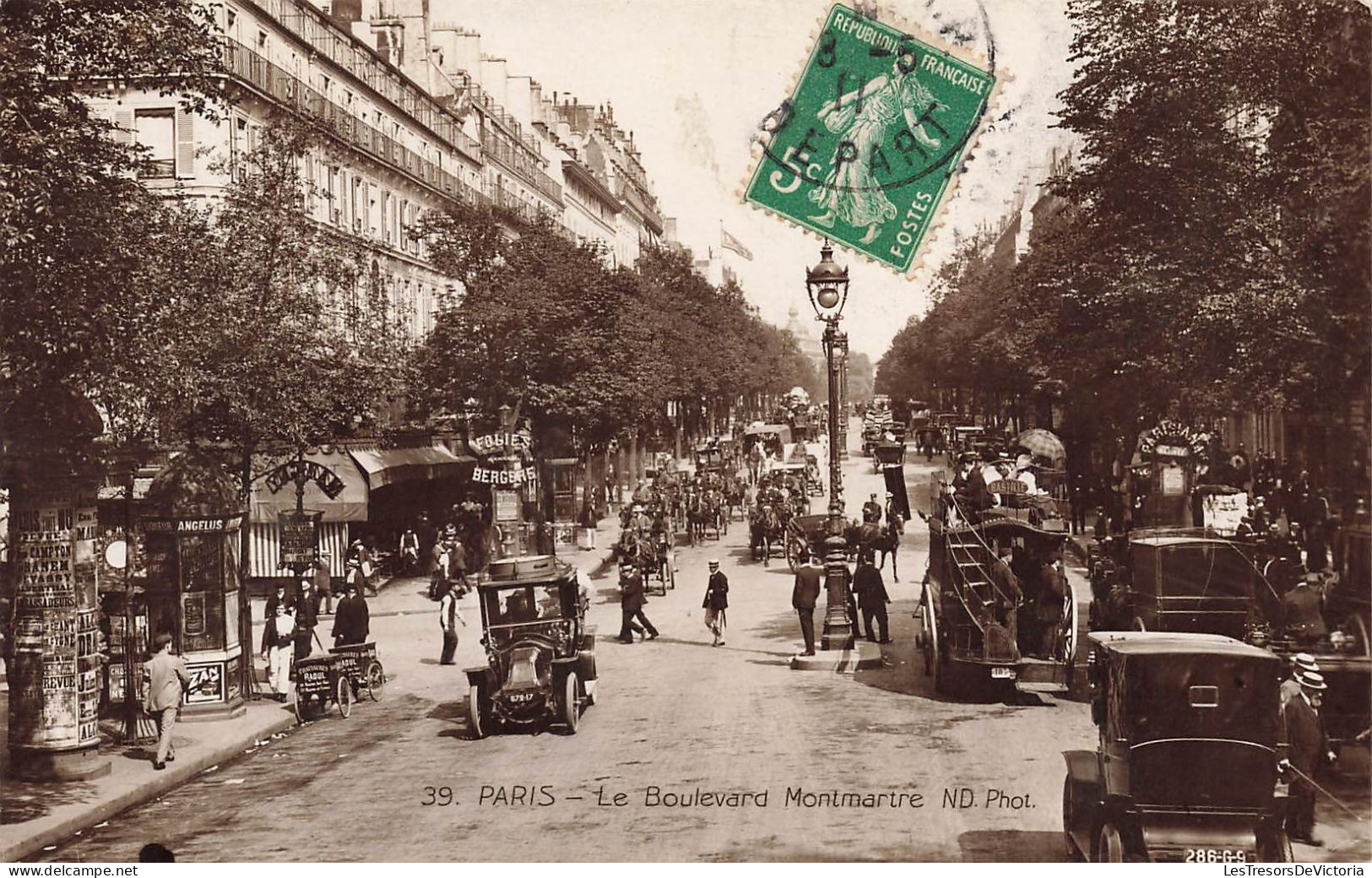 FRANCE - Paris - Le Boulevard Montmartre - Carte Postale Ancienne - Sonstige & Ohne Zuordnung