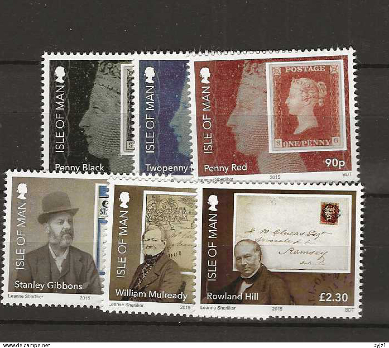 2015 MNH Isle Of Man Mi 2010-15 Postfris** - Man (Ile De)