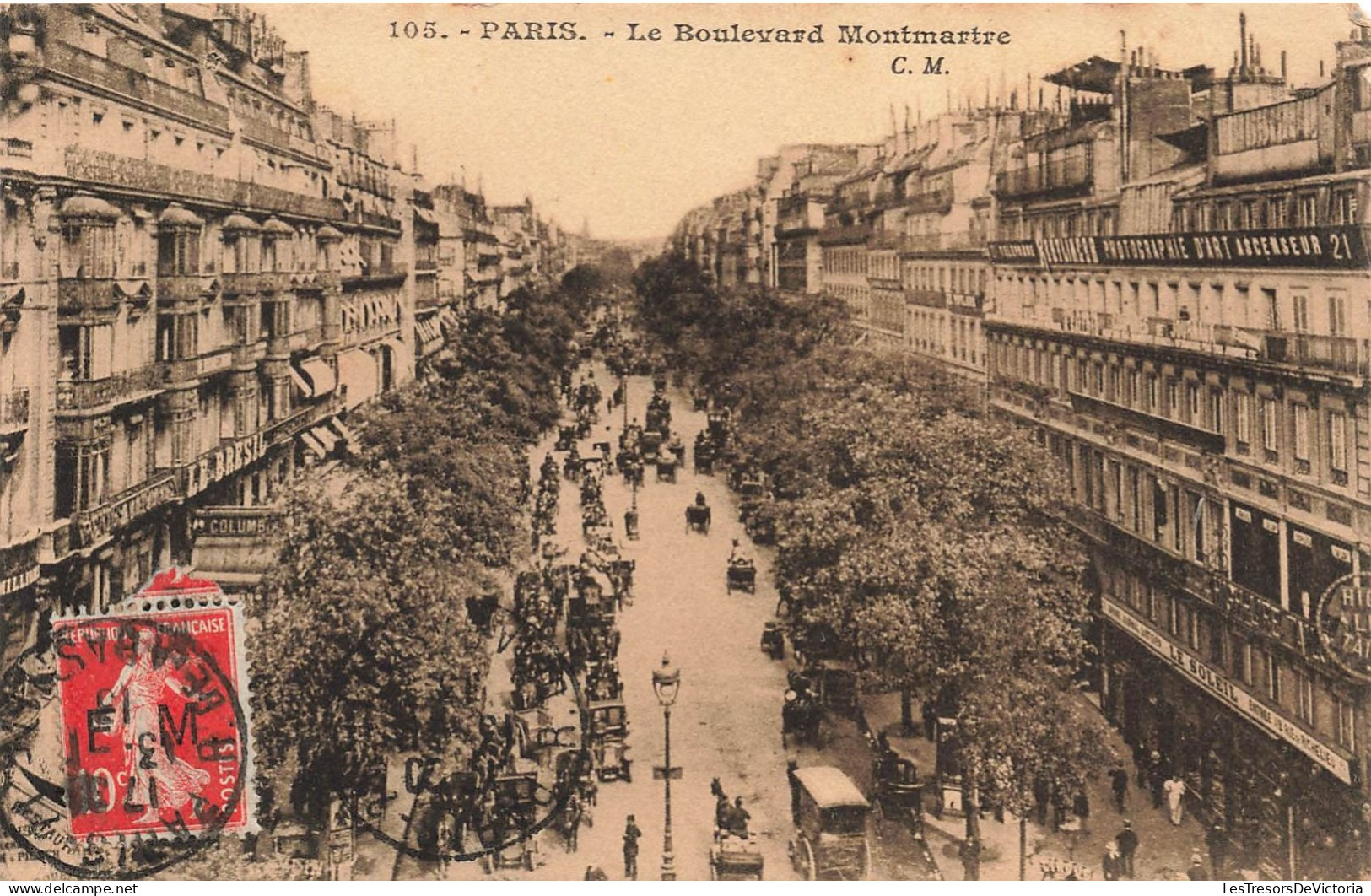 FRANCE - Paris - Le Boulevard Montmartre - Carte Postale Ancienne - Sonstige & Ohne Zuordnung