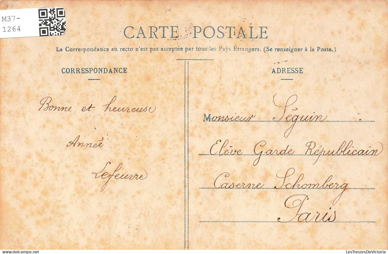 FÊTES - VŒUX - Bonne Et Heureux Année - Salut Aux Hommes De La Classe - Homme - Carte Postale Ancienne - Neujahr