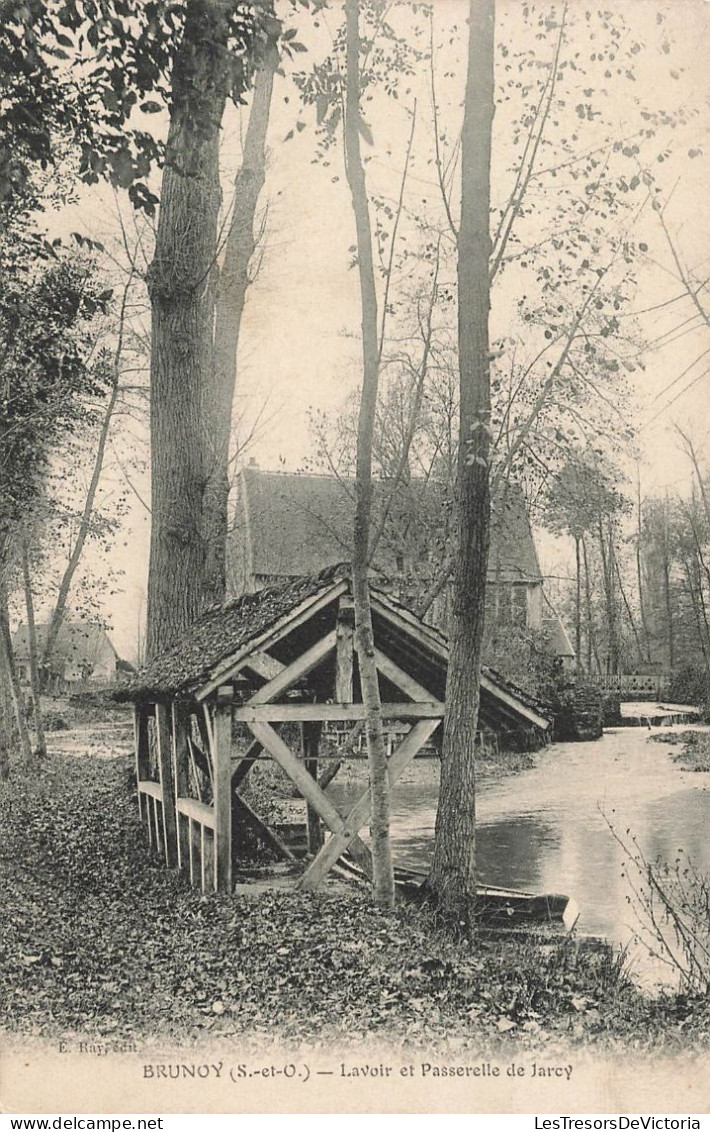 FRANCE - Brunoy - Lavoir Et Passerelle De Jarcy - Carte Postale Ancienne - Brunoy