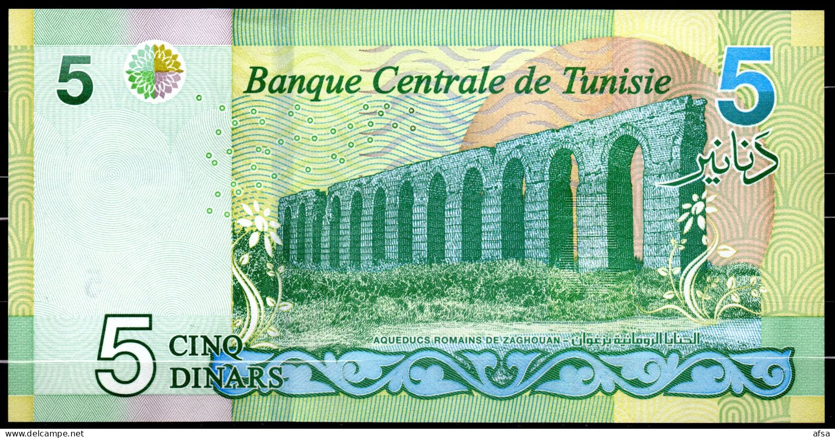 5 Dinars 2022 UNC  // 5 Dinars  2022 Neuf - Tusesië