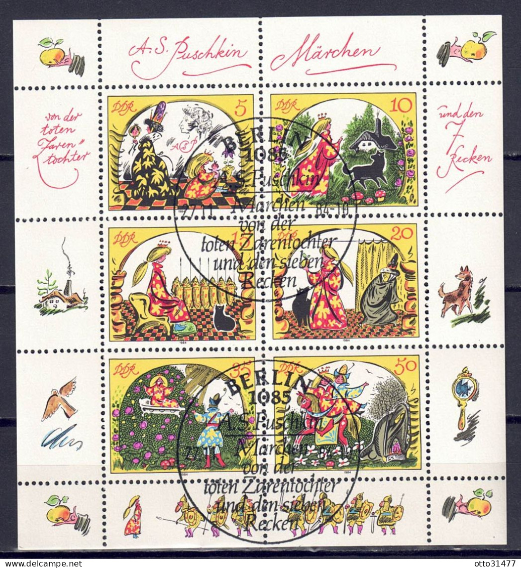 DDR 1984 - Märchen (XIV), Nr. 2914 - 2919 Im Klb., Gestempelt / Used - 1981-1990