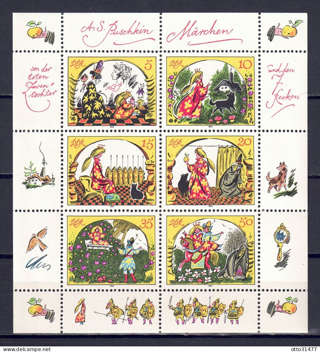 DDR 1984 - Märchen (XIV), Nr. 2914 - 2919 Im Klb., Postfrisch ** / MNH - 1981-1990