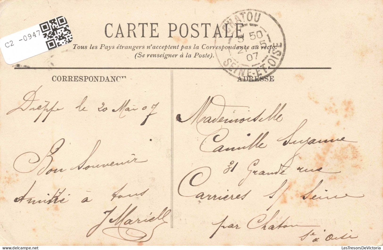 FRANCE - 76 - Dieppe - Vue Générale Prise Du Château - Carte Postale Ancienne - Dieppe