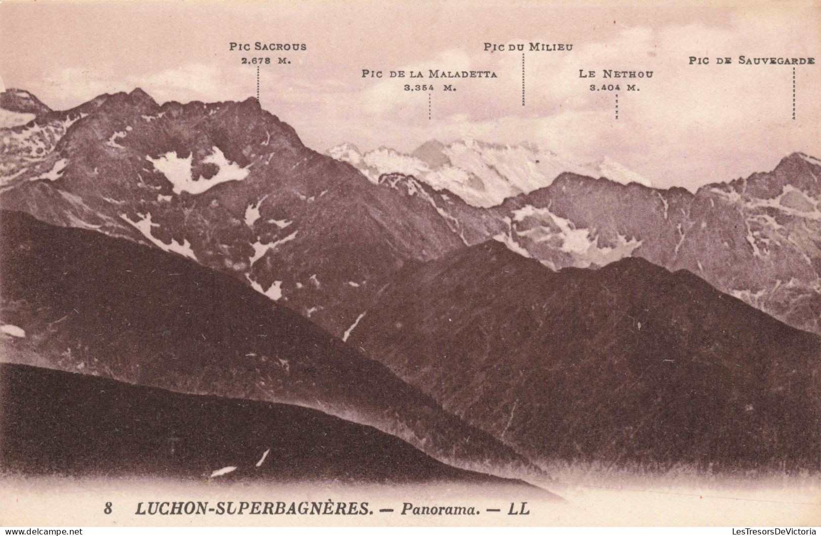 FRANCE - 31 - Saint-Aventin - Luchon-Superbagnères - Panorama - Carte Postale Ancienne - Andere & Zonder Classificatie