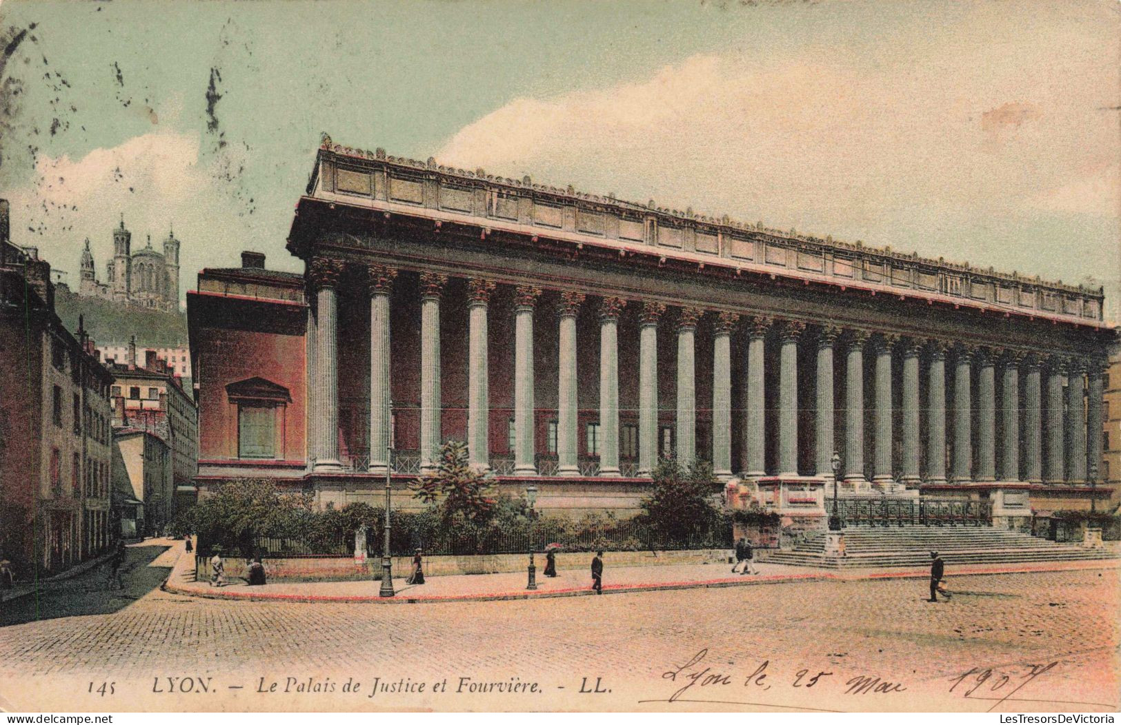 FRANCE - 69 - Lyon - Le Palais De Justice Et Fourvière - Carte Postale Ancienne - Sonstige & Ohne Zuordnung