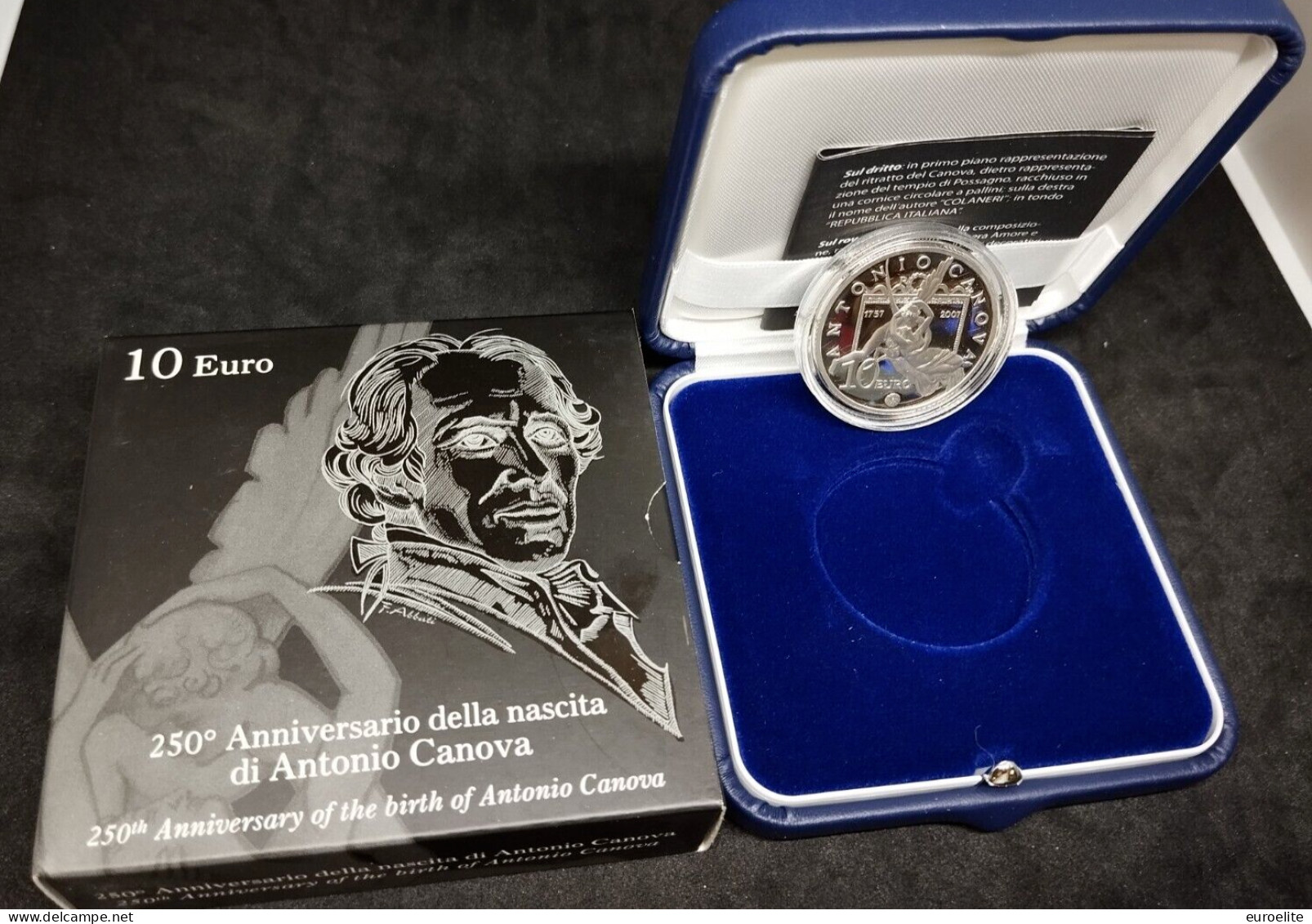 10 Euro 250° Anniversario Della Nascita Di Antonio Canova - Italie