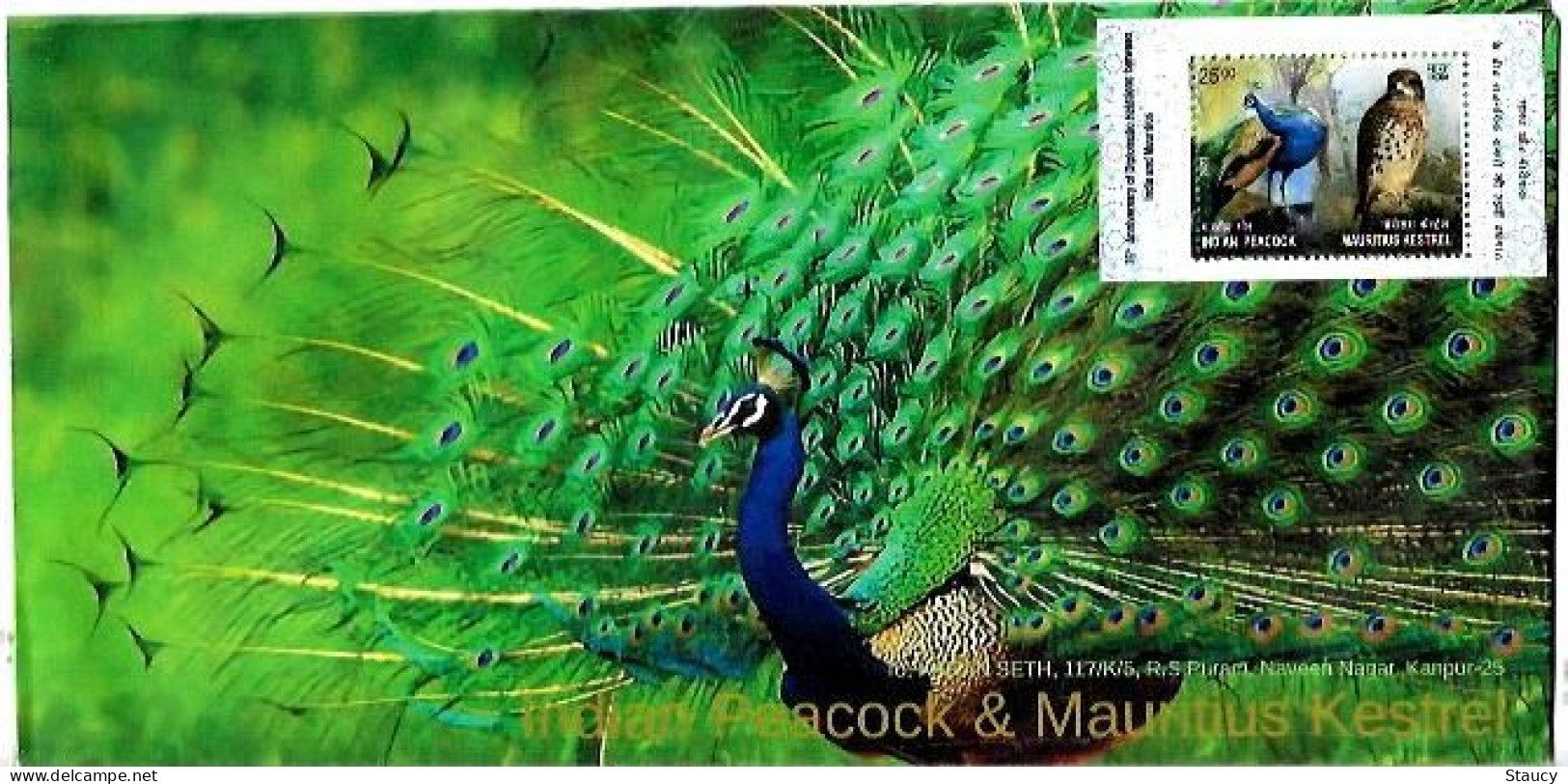 India 2023 India – Mauritius Joint Issue Souvenir Special FIRST DAY COVER FDC Only 10 Issued As Per Scan - Pfauen