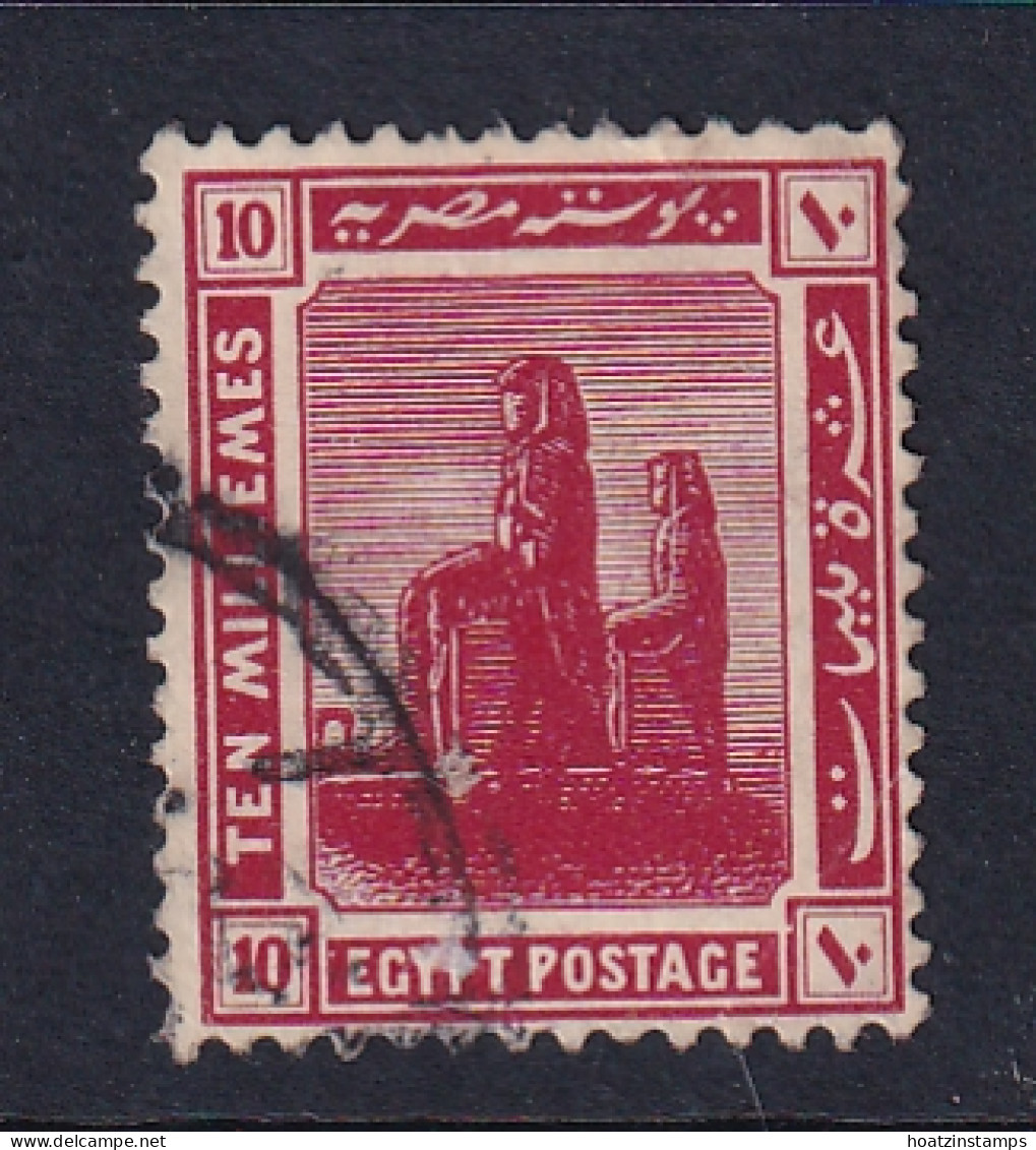 Egypt: 1921/22   Pictorial  SG92    10m   Lake   Used - 1915-1921 British Protectorate