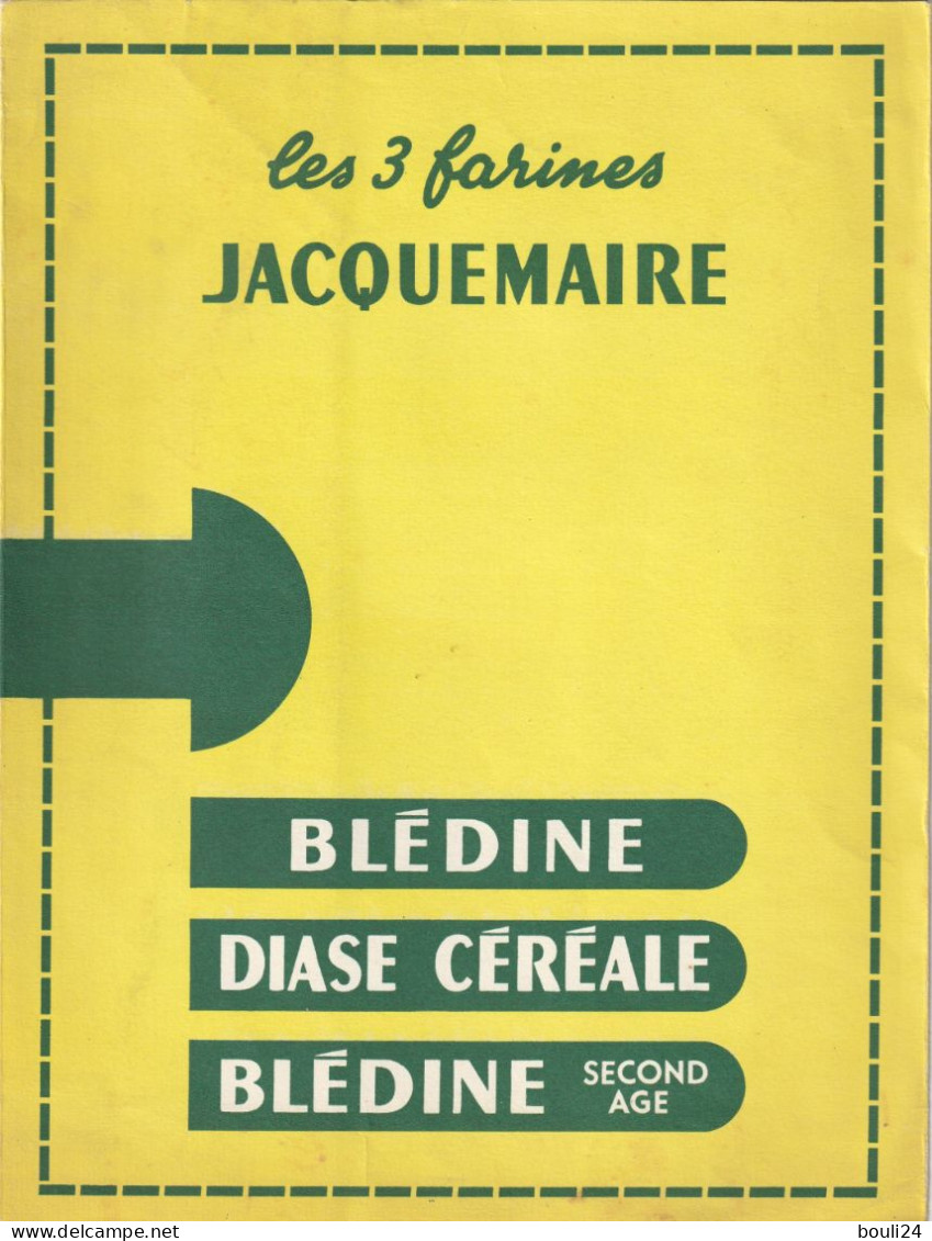 PROTEGE CAHIER ANCIEN FARINES JACQUEMAIRE BLEDINE DIASE CEREALE - Omslagen Van Boeken