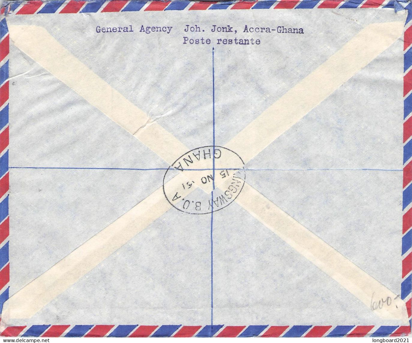 GHANA - REGISTERED AIRMAIL 1961 MINISHEET FOUNDERS DAY / 5034 - Ghana (1957-...)