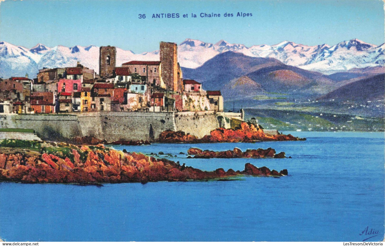 FRANCE - 06 - Antibes Et La Chaine Des Alpes - Carte Postale Ancienne - Sonstige & Ohne Zuordnung
