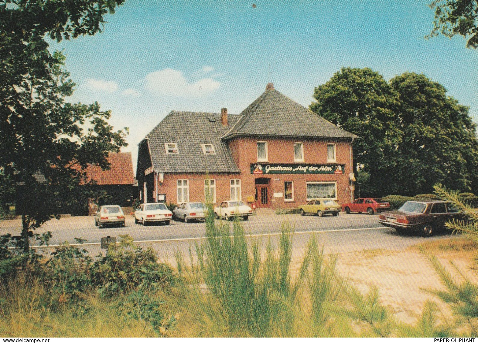 3040 SOLTAU - ALM, Gasthaus "Auf Der Alm", MERCEDES-BENZ, VW GOLF - Soltau