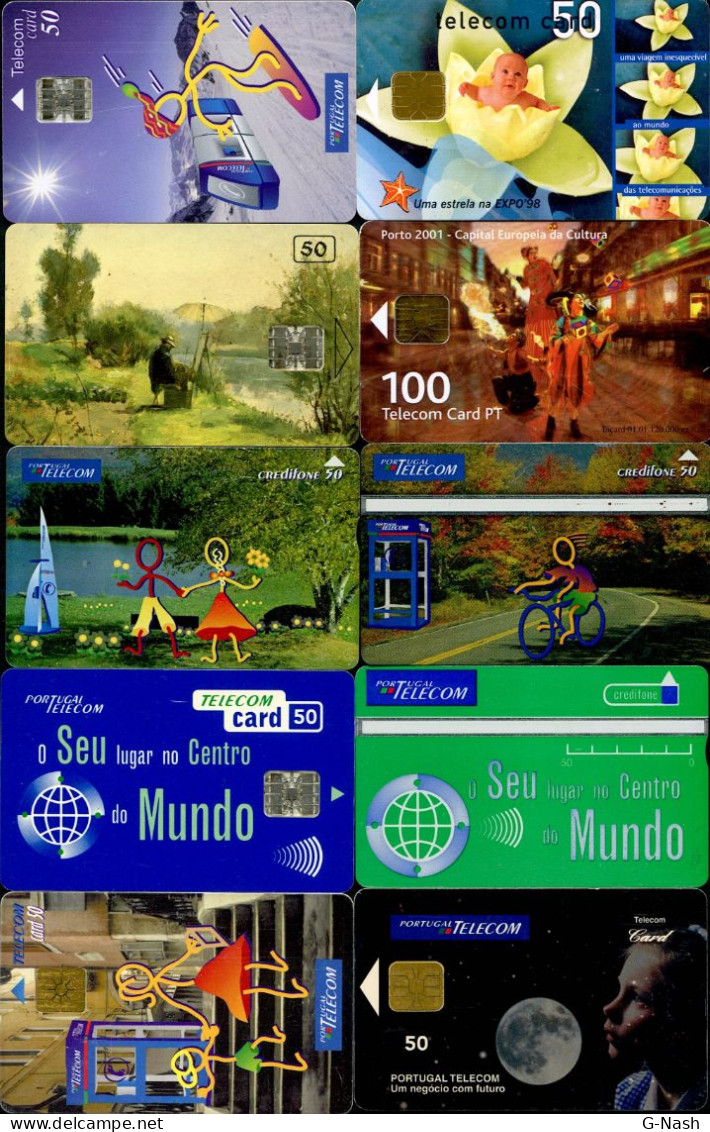 PORTUGAL - Lot De 10 Cartes Téléphoniques - Portogallo