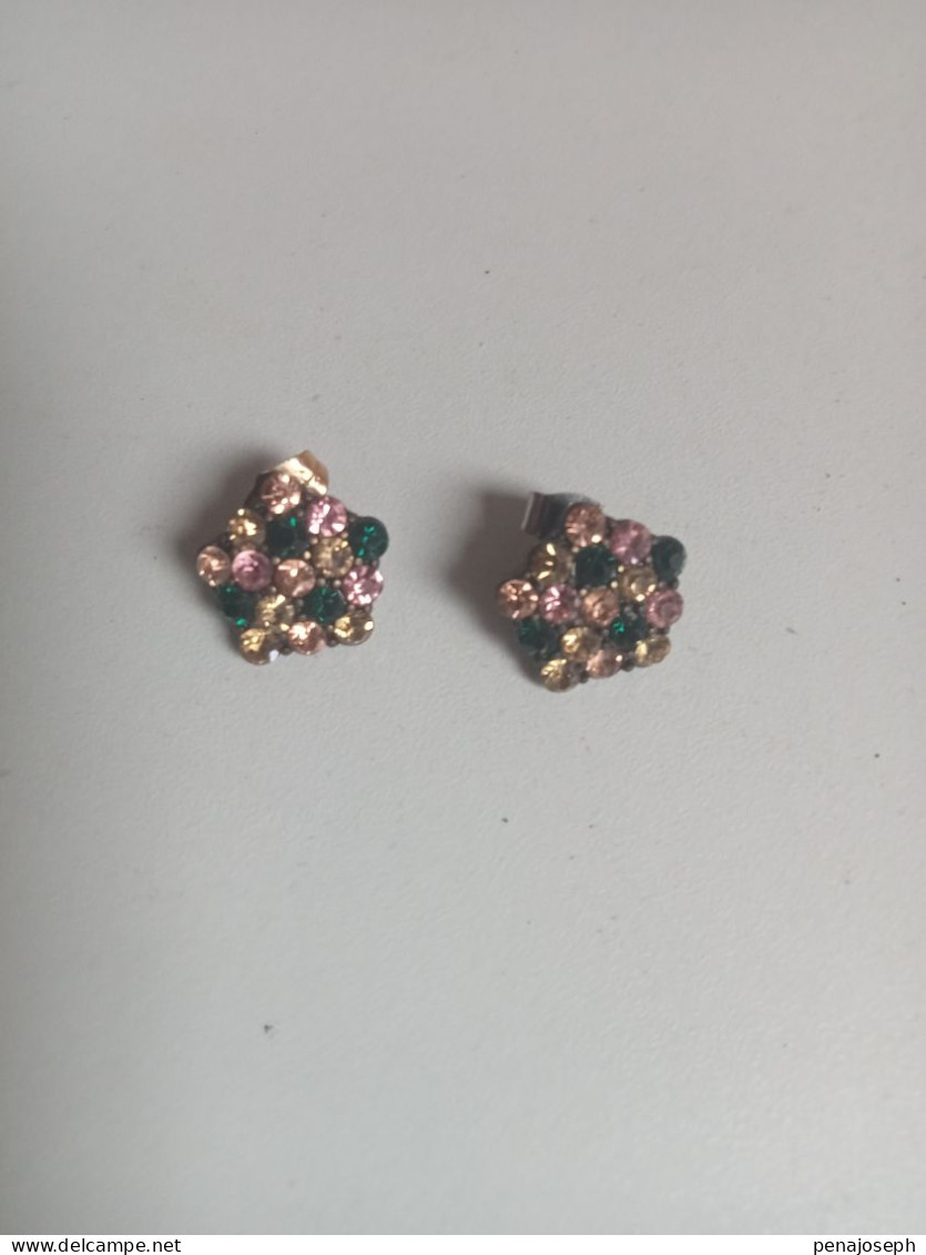 Boucle D'oreille Ancienne Diamètre 2 Cm - Ohrringe