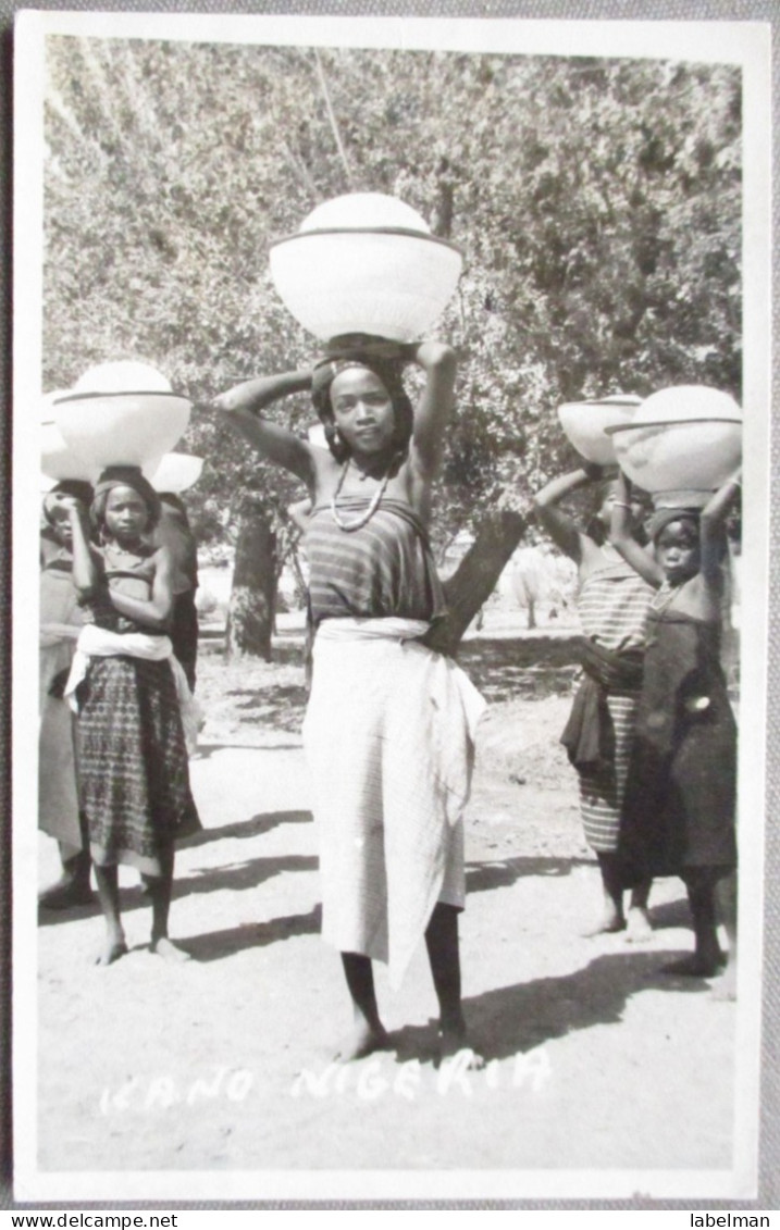 AFRICA NIGERIAKANO GIRL WOMAN POSTCARD POSTKARTE ANSICHTSKARTE CARTE POSTALE CARTOLINA PHOTO CARD - Nigeria