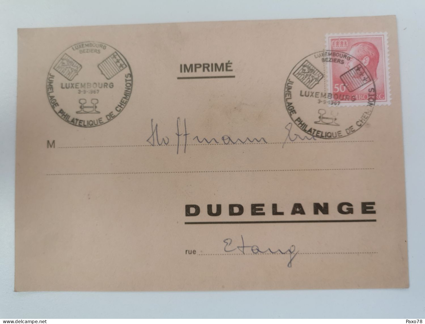 Entier Postaux, Cercle Philatélique Dudelange 1967 - Stamped Stationery