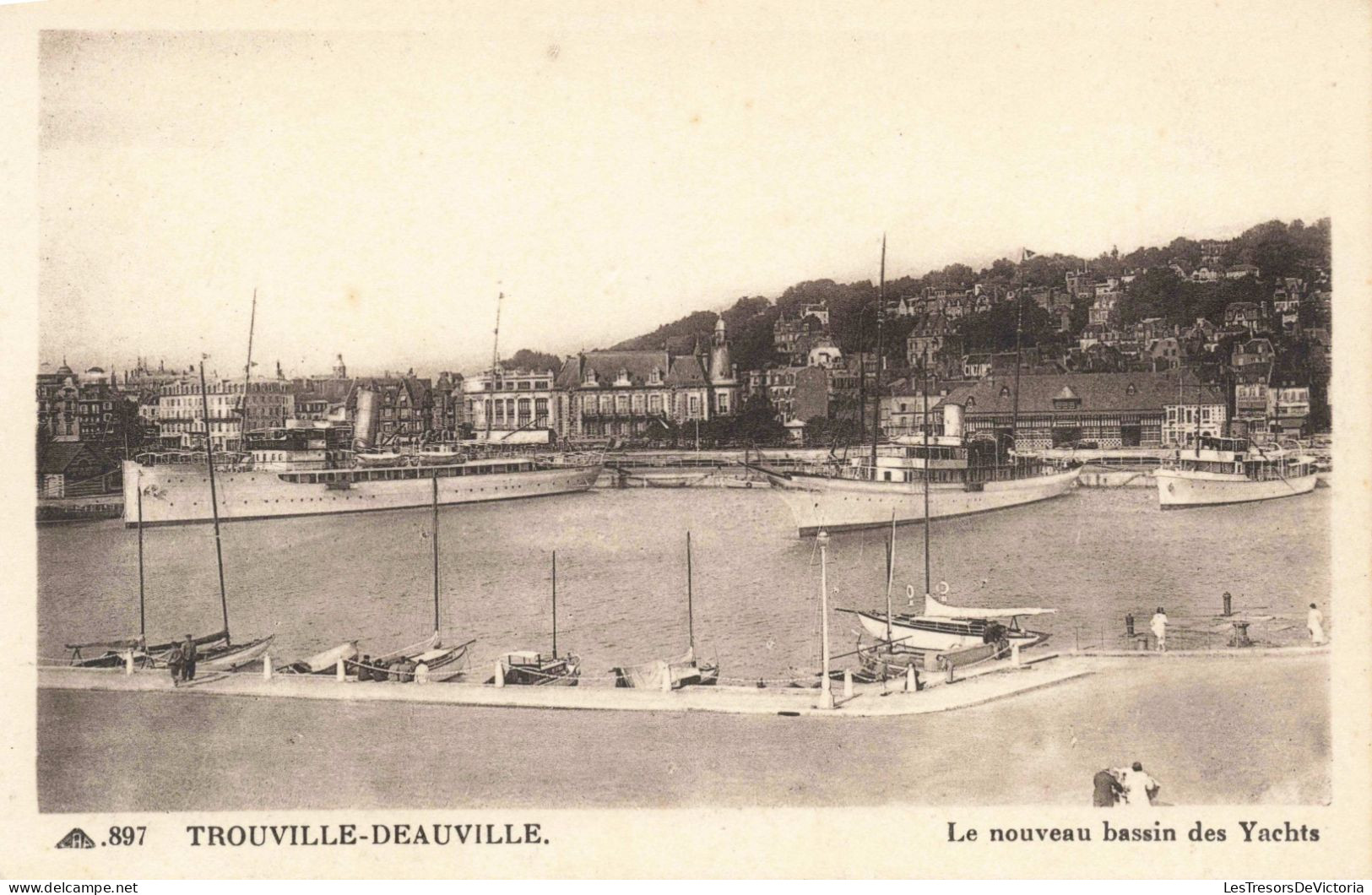 FRANCE - 14 - Trouville-Deauville - Le Nouveau Bassin Des Yachts - Carte Postale Ancienne - Trouville