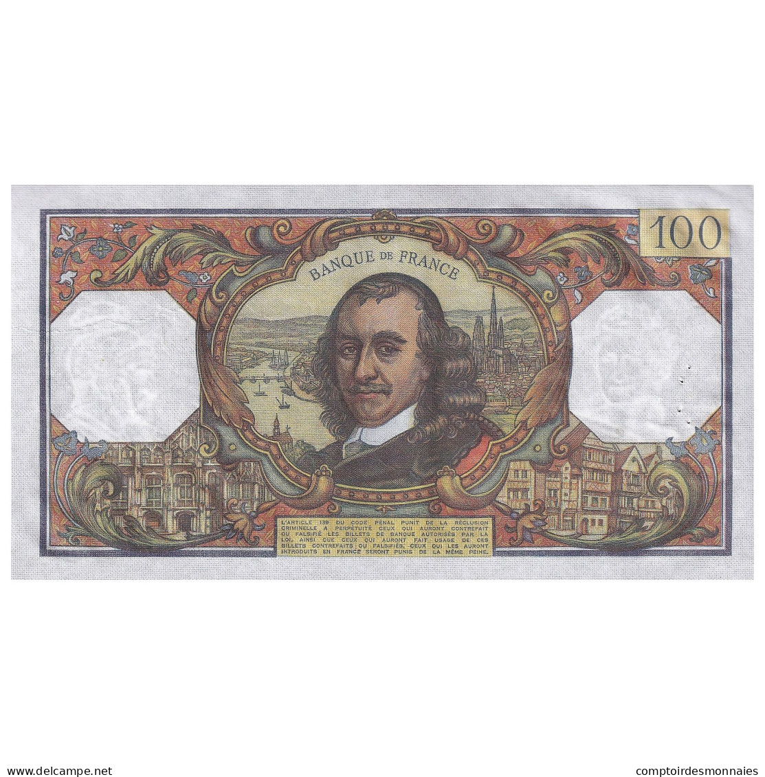 France, 100 Francs, Corneille, 1977, W.1140, SUP, Fayette:65.60, KM:149f - 100 F 1964-1979 ''Corneille''