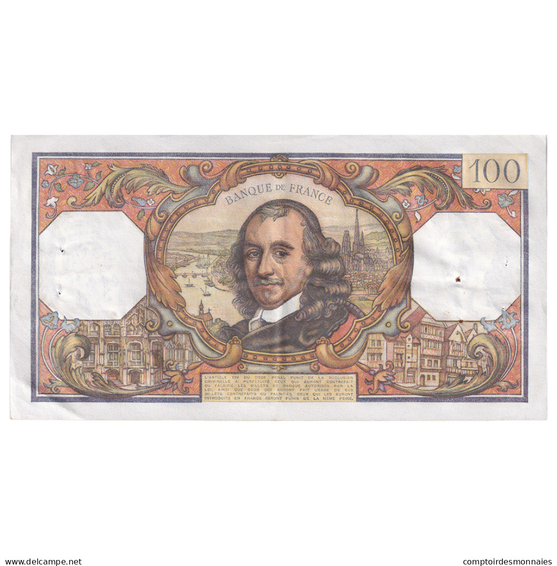 France, 100 Francs, Corneille, 1965, F.85, TTB, Fayette:65.7, KM:149a - 100 F 1964-1979 ''Corneille''