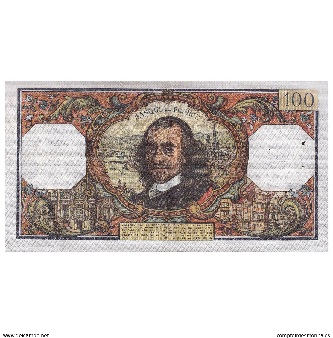 France, 100 Francs, Corneille, 1971, O.582, TTB, Fayette:65.36, KM:149d - 100 F 1964-1979 ''Corneille''