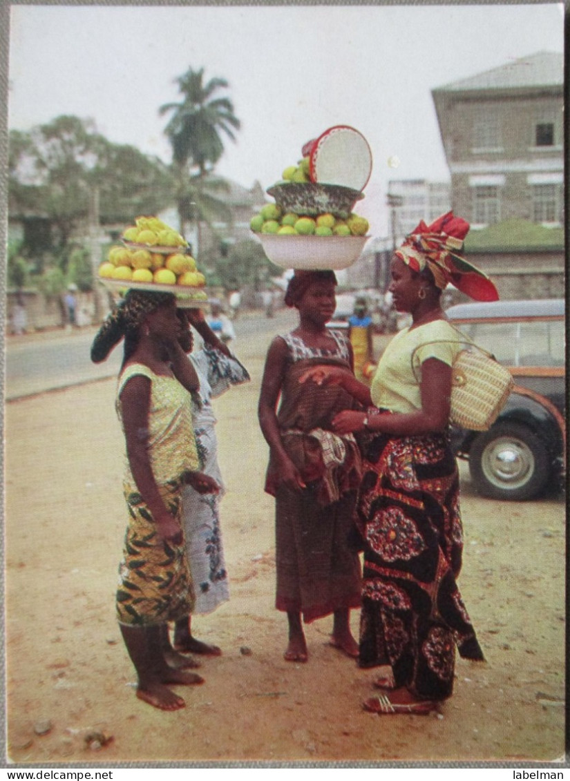 AFRICA NIGERIA LAGOS ORANGES SELLERS POSTCARD POSTKARTE ANSICHTSKARTE CARTE POSTALE CARTOLINA PHOTO CARD - Nigeria