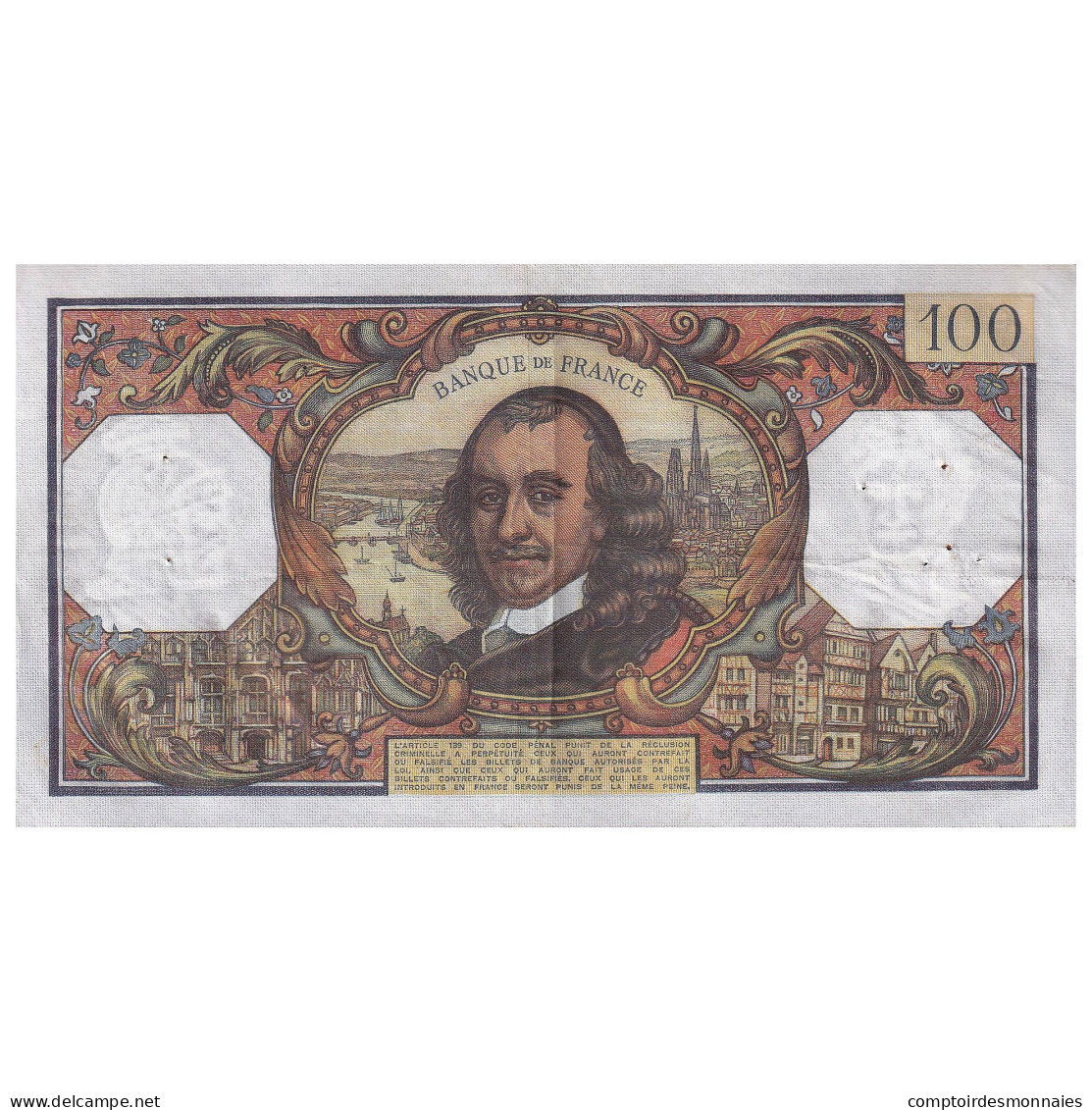 France, 100 Francs, Corneille, 1972, Z.660, TTB, Fayette:65.40, KM:149d - 100 F 1964-1979 ''Corneille''