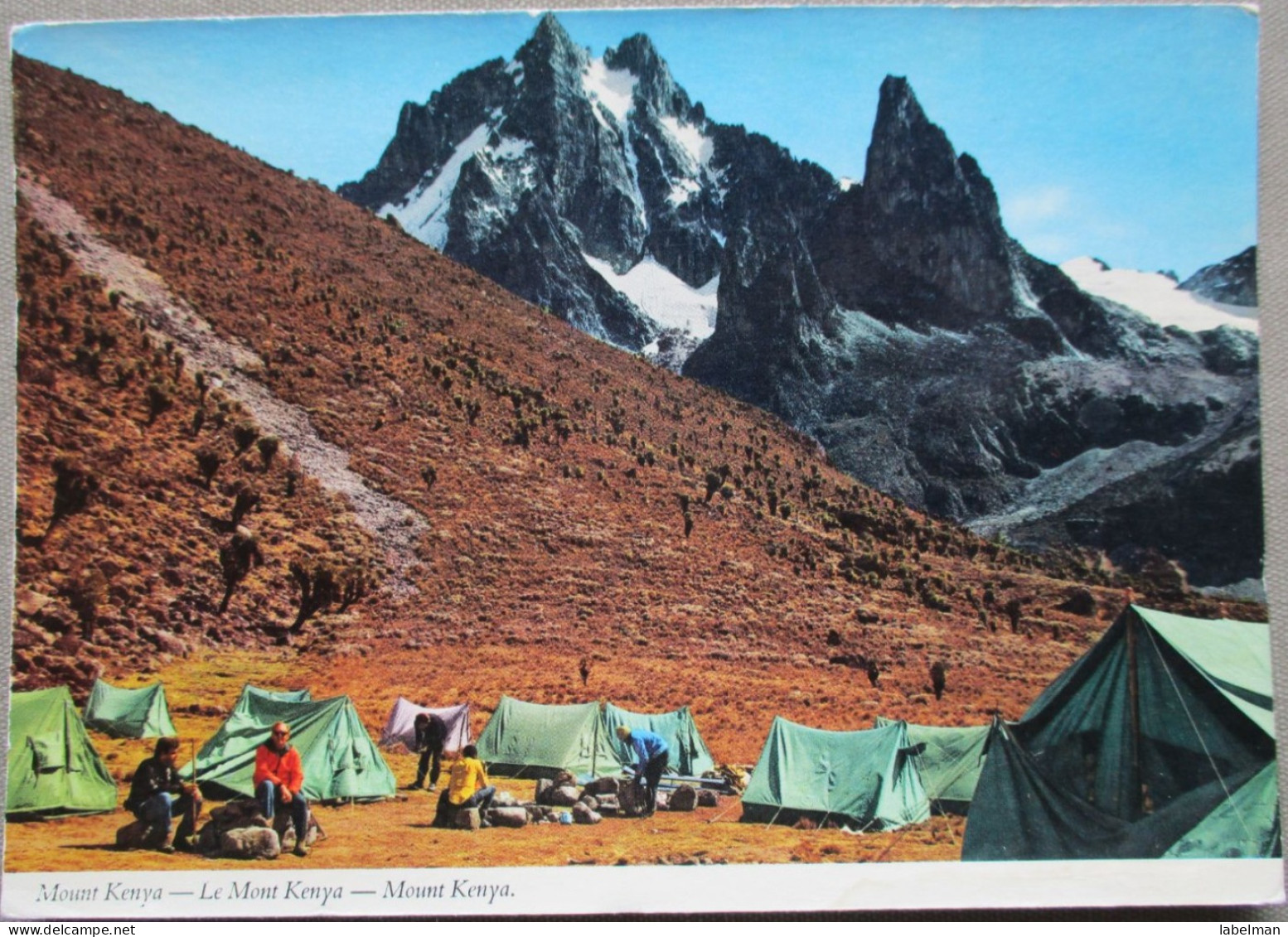 AFRICA KENYA MOUNT CAMPING STATION POSTCARD POSTKARTE ANSICHTSKARTE CARTE POSTALE CARTOLINA PHOTO CARD - Nigeria