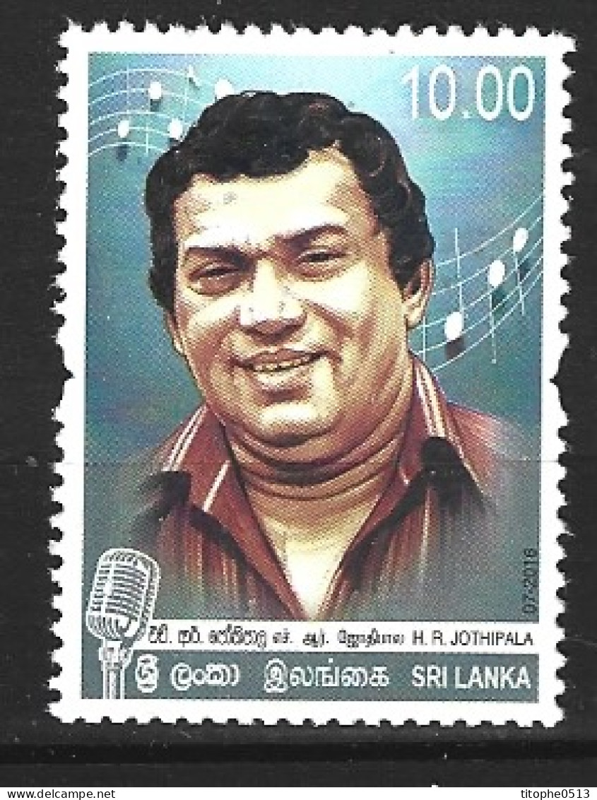 SRI LANKA. N°2019 De 2016. Chanteur. - Chanteurs