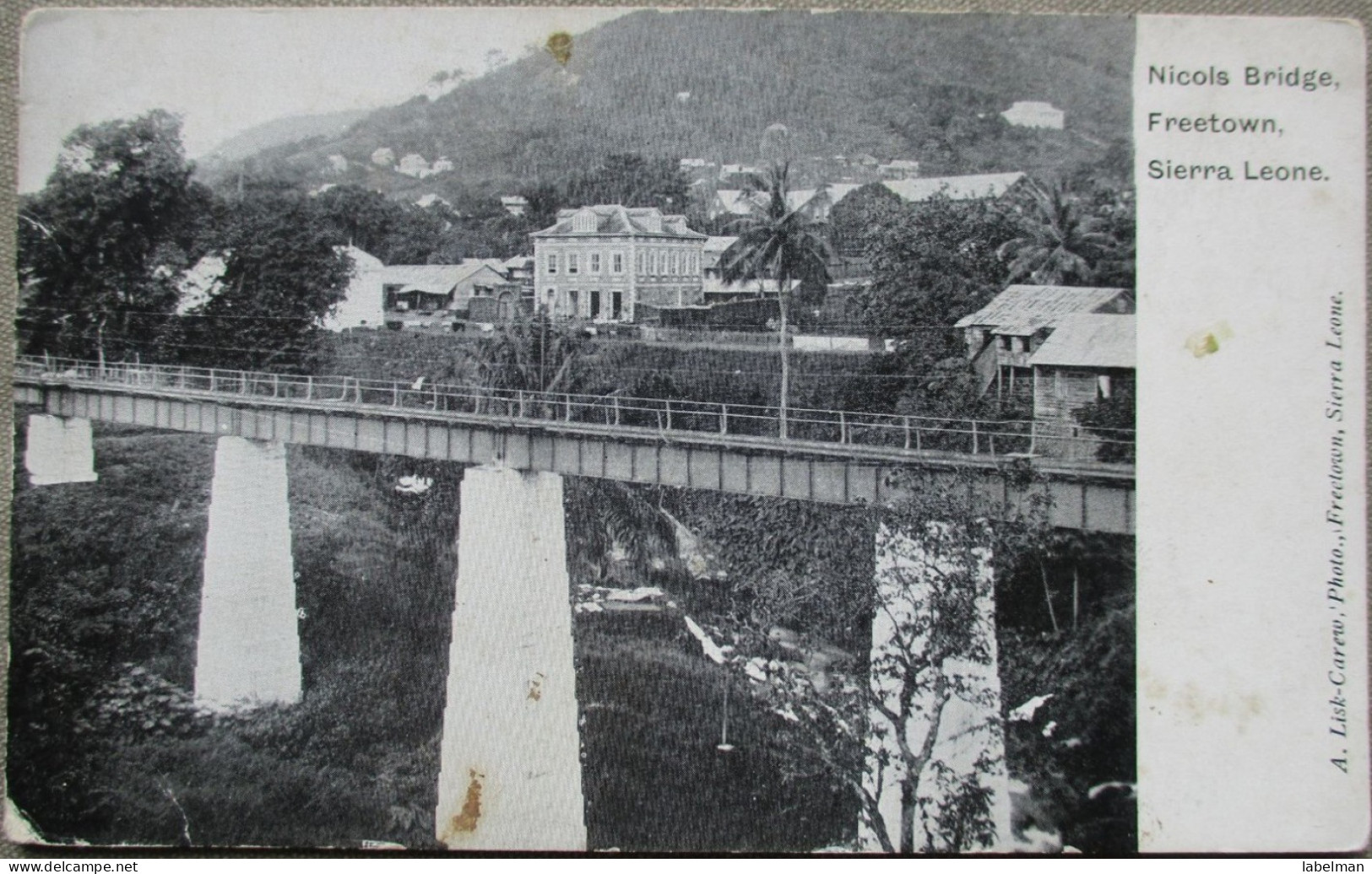 AFRICA SIERRA LEONE NICOLS BRIDGE POSTCARD POSTKARTE ANSICHTSKARTE CARTE POSTALE CARTOLINA CARD - Nigeria