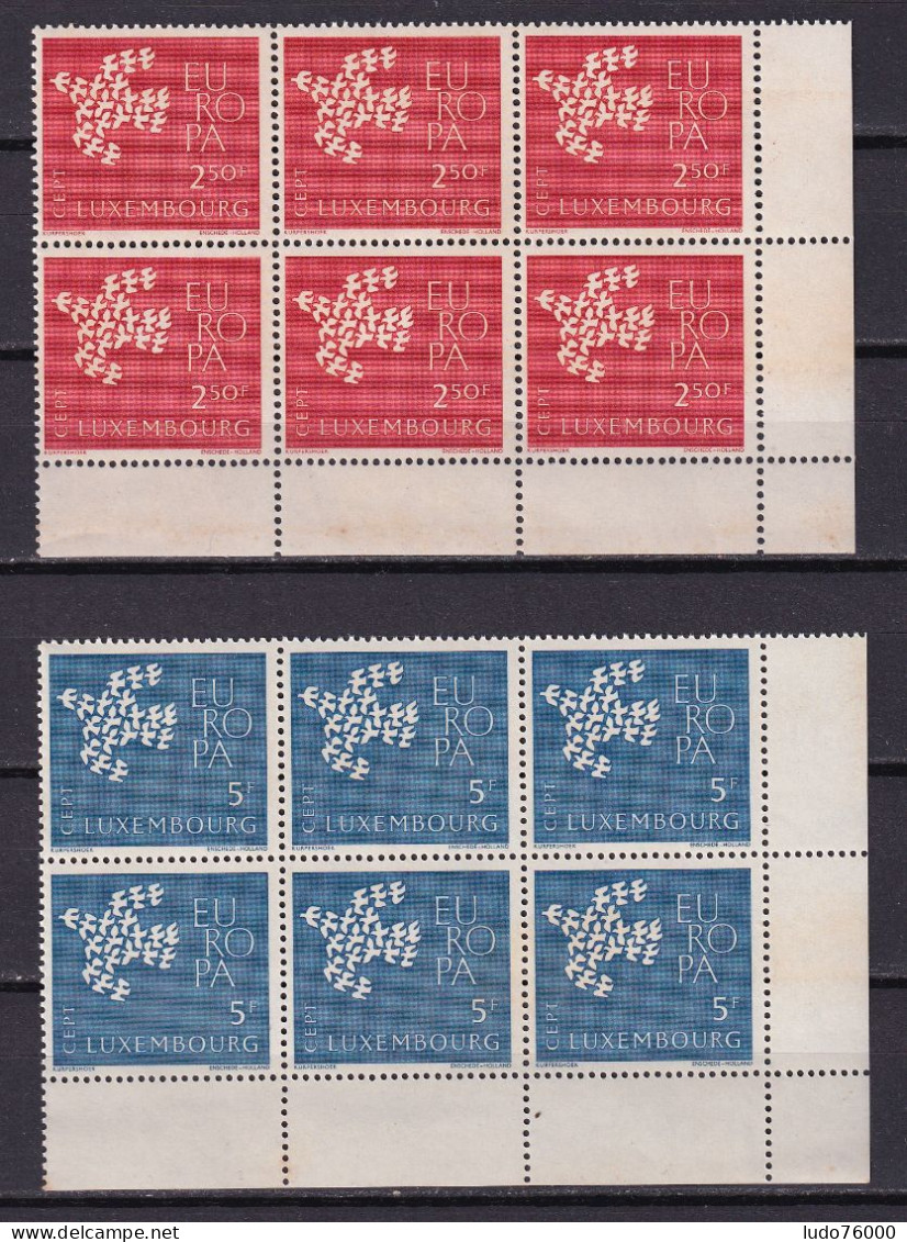 D 753 / LUXEMBOURG / N° 601/602 BLOC DE 6 NEUF** COTE 6€ - Collections