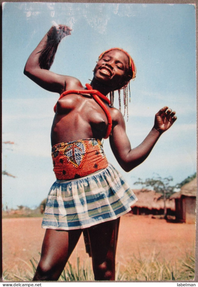 AFRICA IVORY COAST LITTLE DANCER POSTCARD POSTKARTE ANSICHTSKARTE CARTE POSTALE CARTOLINA CARD - Nigeria