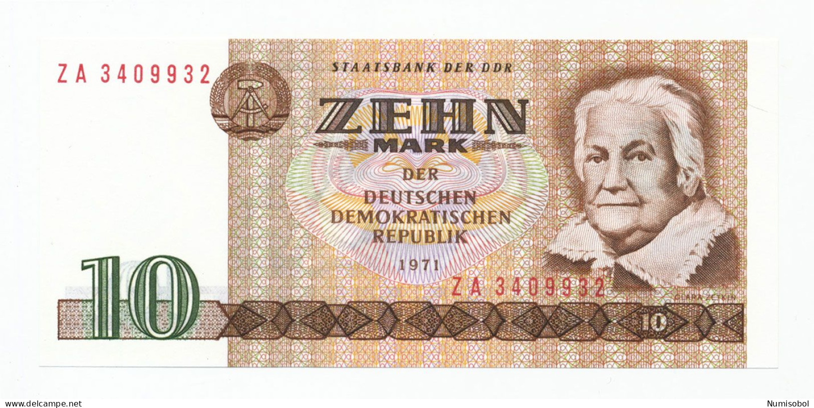 GERMANY, DEUTSCHLAND - 10 Mark 1971. P28, UNC. (D057) - 10 Mark