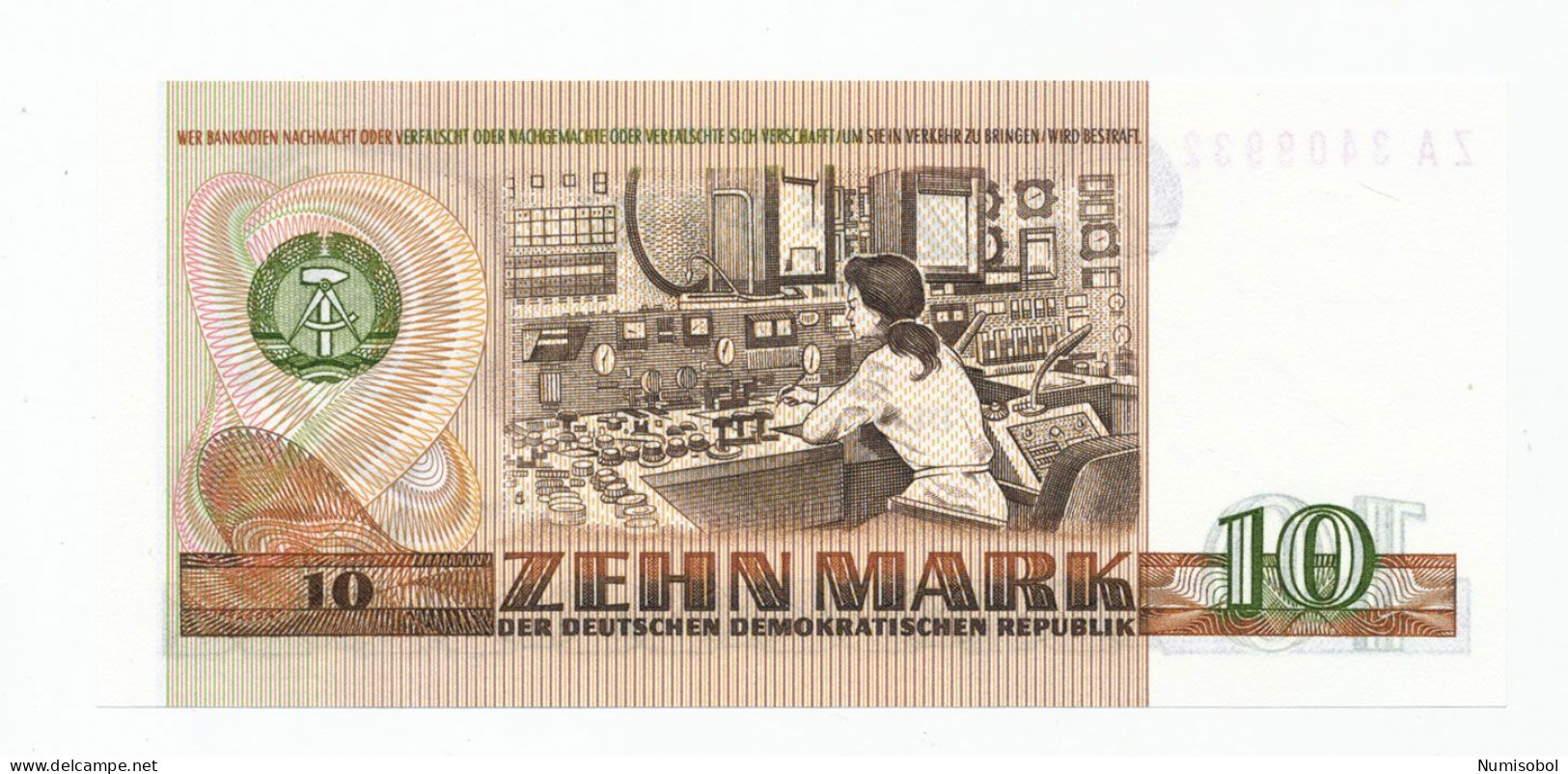 GERMANY, DEUTSCHLAND - 10 Mark 1971. P28, UNC. (D057) - 10 Mark