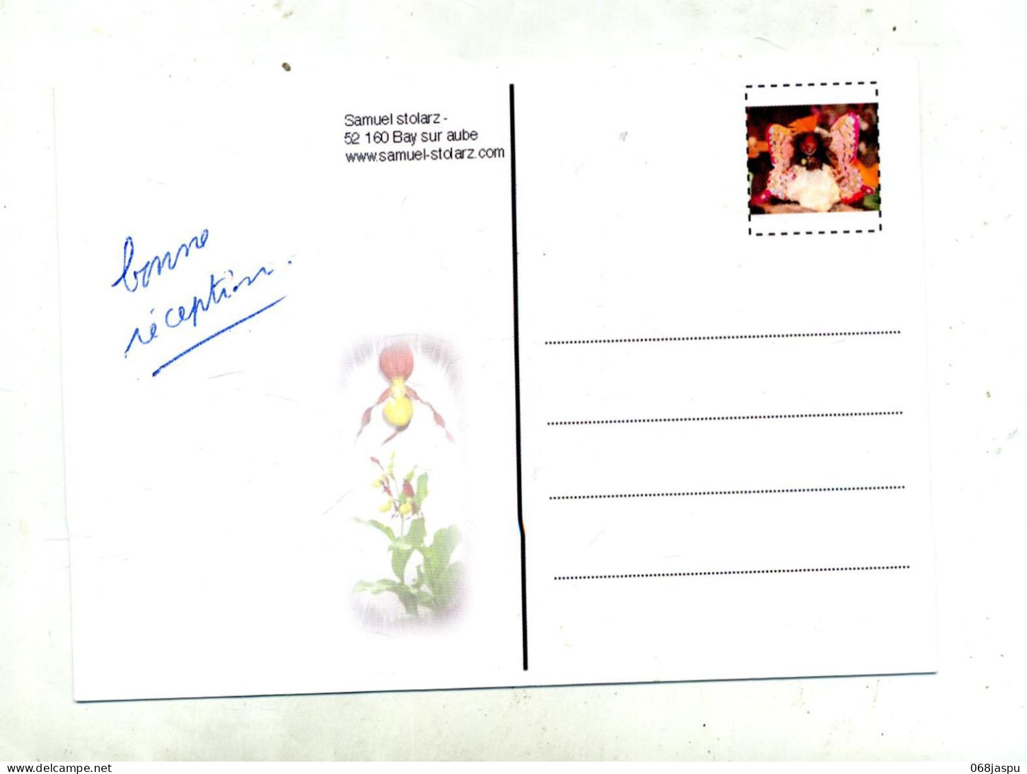Pseud Carte Postale Orchidee - Private Stationery