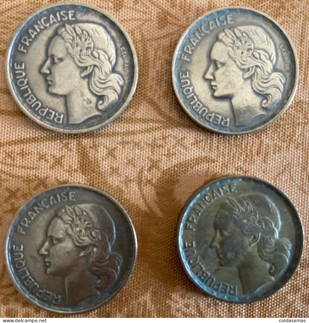 Pièce De 50 Francs : Lot De 10 Pièces ; De 1951 à 1953 ; Divers Etats - 50 Francs