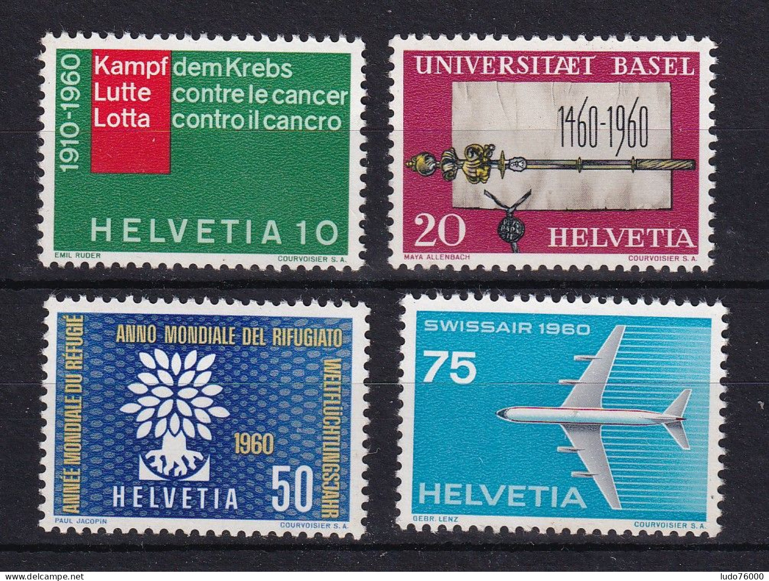 D 753 / SUISSE / LOT N° 639/642 NEUF** COTE 7€ - Verzamelingen