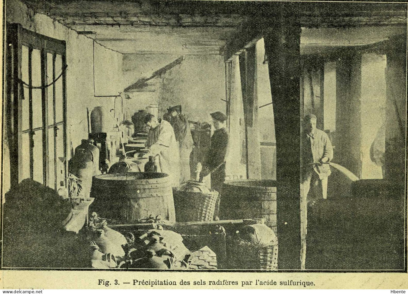 Précipitation Sels Radium Acide Sulfurique Dans L’usine De La Société Centrale De Produits Chimiques Vers 1898 (Photo) - Berufe