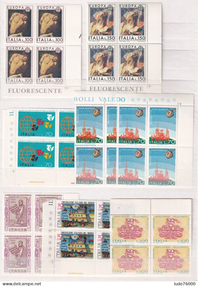 D 753 / ITALIE / LOT ANNEES 60/70 NEUF** / 2 SCANS - Collections