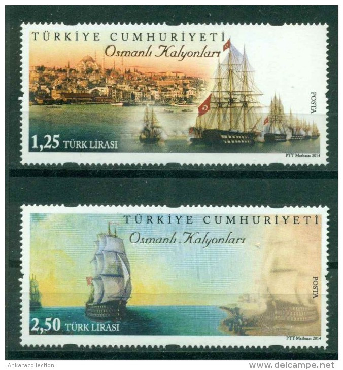 AC - TURKEY STAMP - OTTOMAN GALIONS SHIPS MNH 10 SEPTEMBER 2014 - Unused Stamps