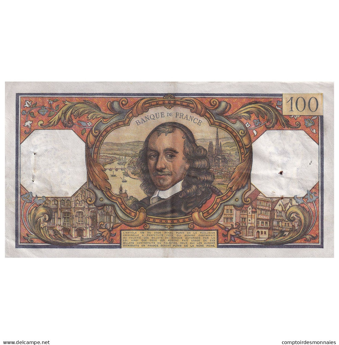 France, 100 Francs, Corneille, 1965, F.85, TTB, Fayette:65.7, KM:149a - 100 F 1964-1979 ''Corneille''