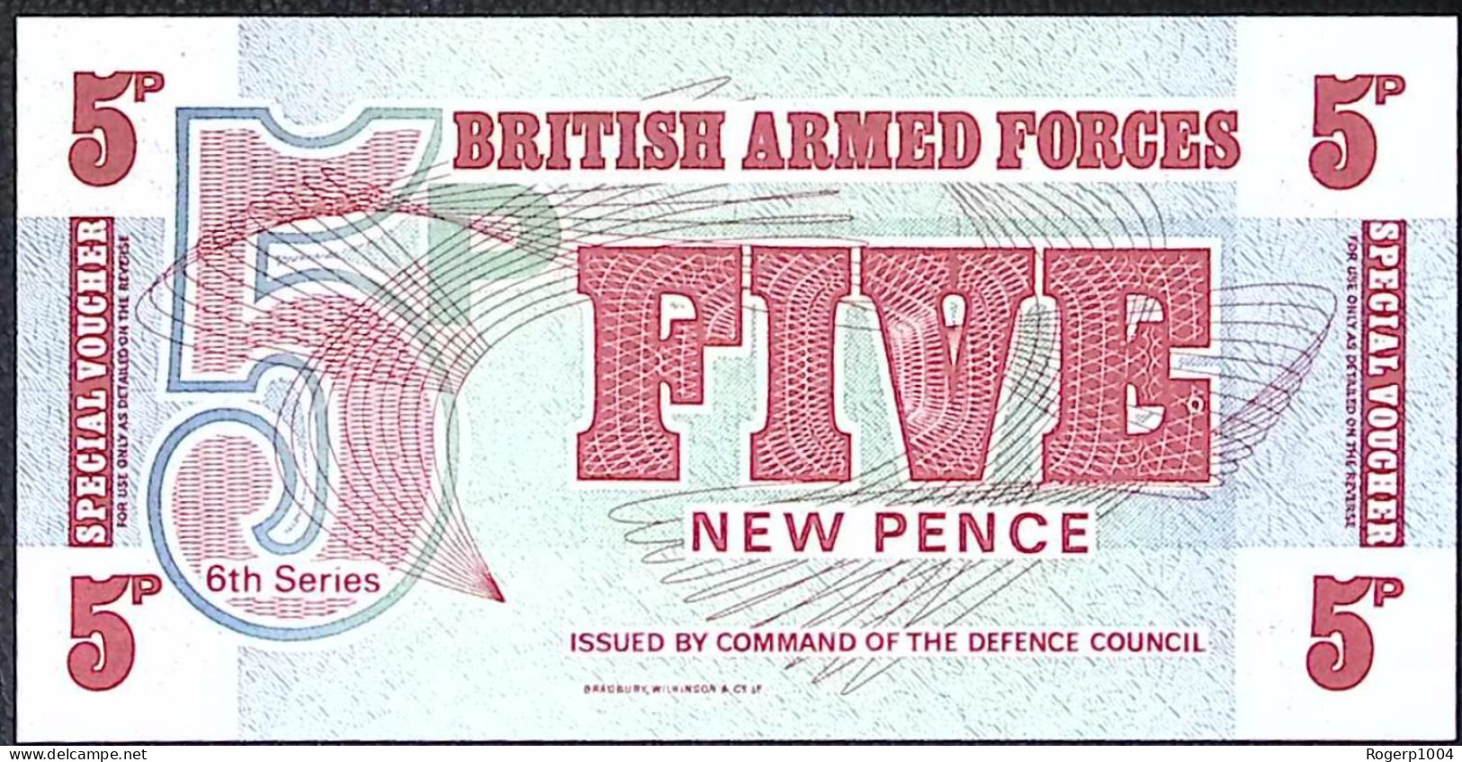 BRITISH ARMED FORCES * 5 Pence * 6th Series *  État/Grade NEUF/UNC * - Autres & Non Classés