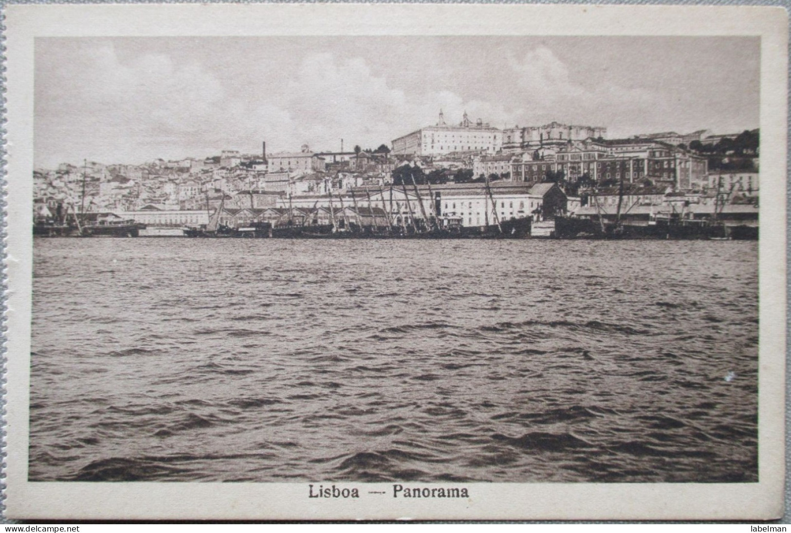 PORTUGAL LISBOA PANORAMA FROM SEA ANSICHTSKARTE POSTCARD CARTE POSTALE POSTKARTE BILHETE POSTAL CARTOLINA - Braga