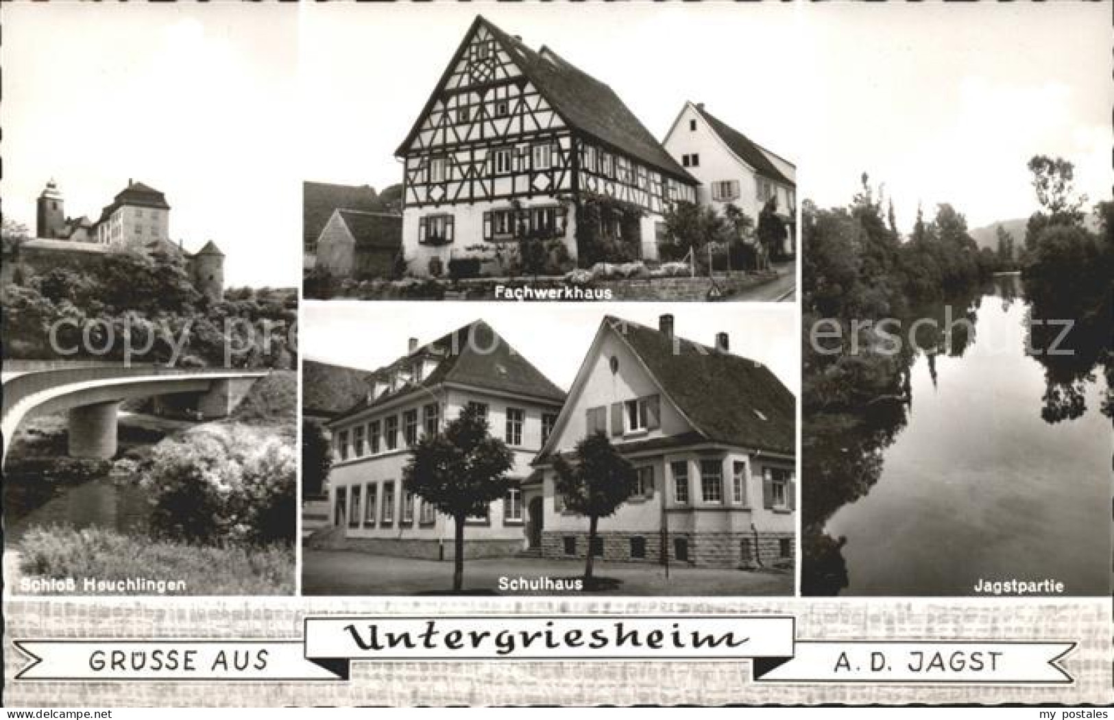 41811510 Untergriesheim Jagstpartie Schloss Fachwerkhaus Schulhaus Untergrieshei - Bad Friedrichshall