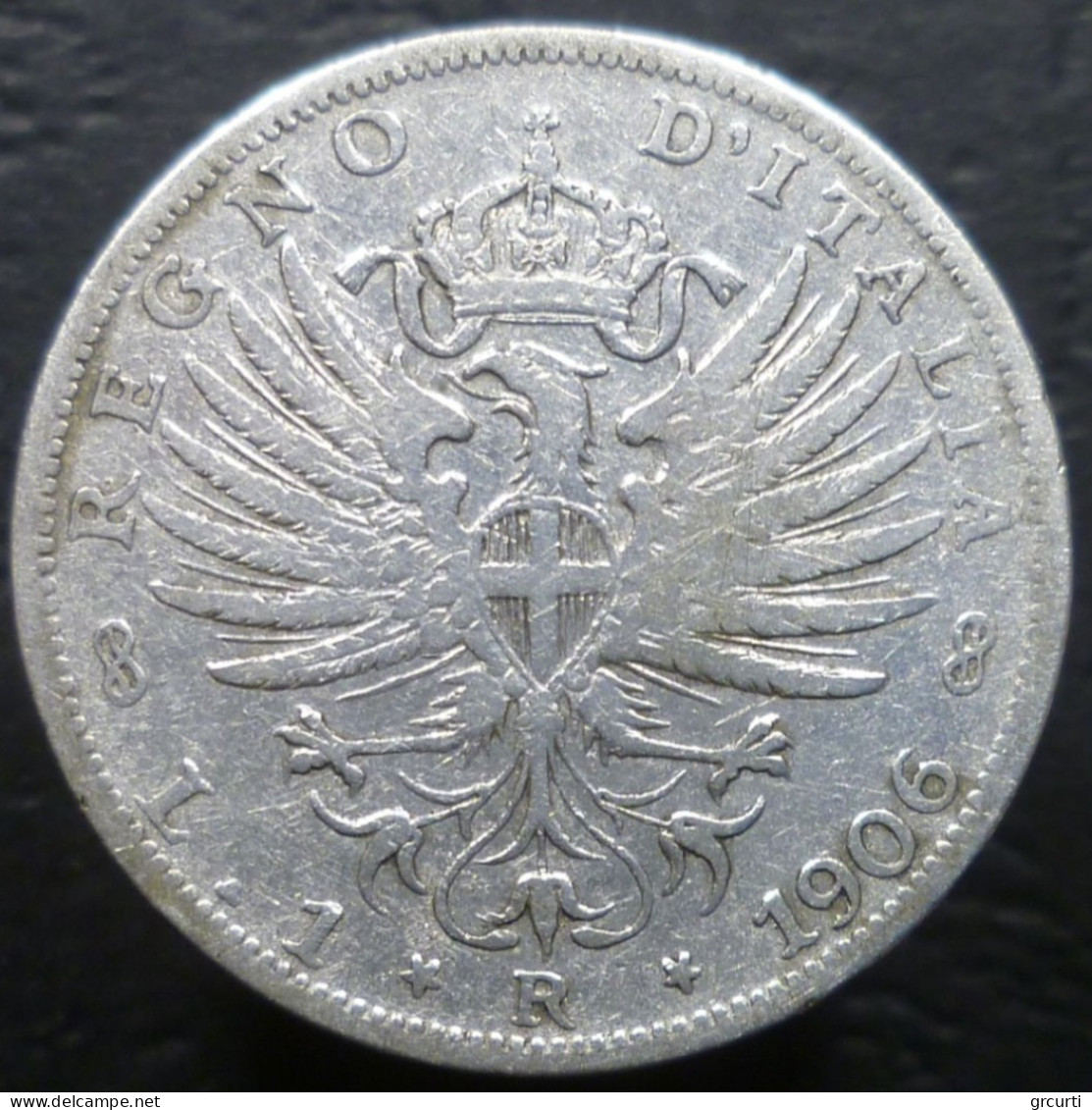 Regno D'Italia - 1 Lira 1906 - Aquila Sabauda - Gig.130 - KM# 32 - 1900-1946 : Victor Emmanuel III & Umberto II