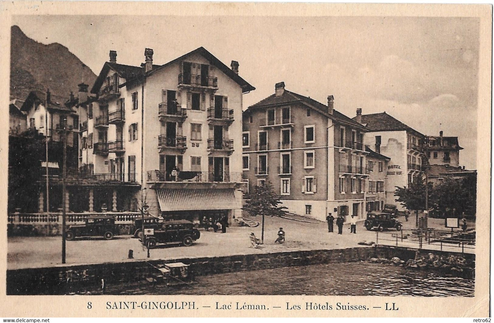 SAINT GINGOLPH ► Les Hotels Suisses Avec Oldtimer Anno 1922 - Saint-Gingolph